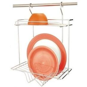 Escorredor De Pratos Baby Em Inox 06 Pratos Jomer Cód. 3005