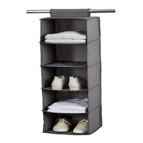 Sapateira Organizador Cabideiro Guarda Roupa Armario 5 Prateleiras Multiuso Closet