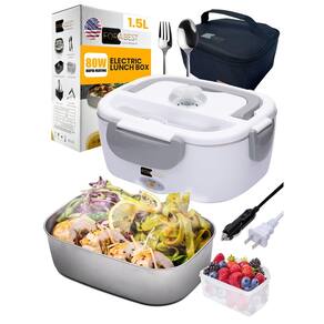 Lancheira elétrica FORABEST 80W 1.5L em aço inoxidável