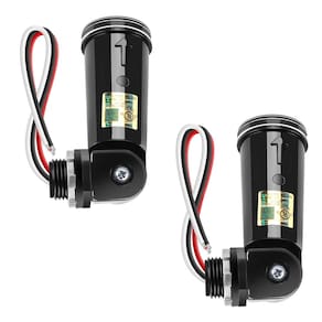 Sensor de fotocélula, pacote com 2 sensores de luz externa 110-240V