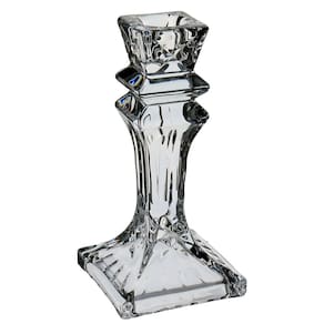 CASTIÇAL PORTA VELA QUADRADO HOME&CO ECO CRYSTAL 15x8x8cm TRANSPARENTE