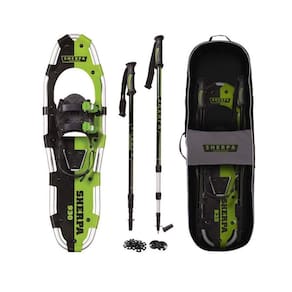 Kit de raquetes de neve Yukon Charlie`s Sherpa 8x25 com bastões e bolsa
