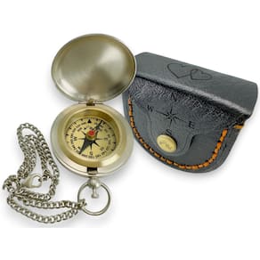 Compass MAH, latão feito à mão, personalizado para padrinho