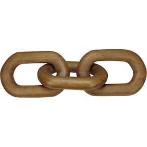ADORNO DECORATIVO ENFEITE CASA CORRENTE HOME&CO MADEIRA 5x67x20cm NATURAL