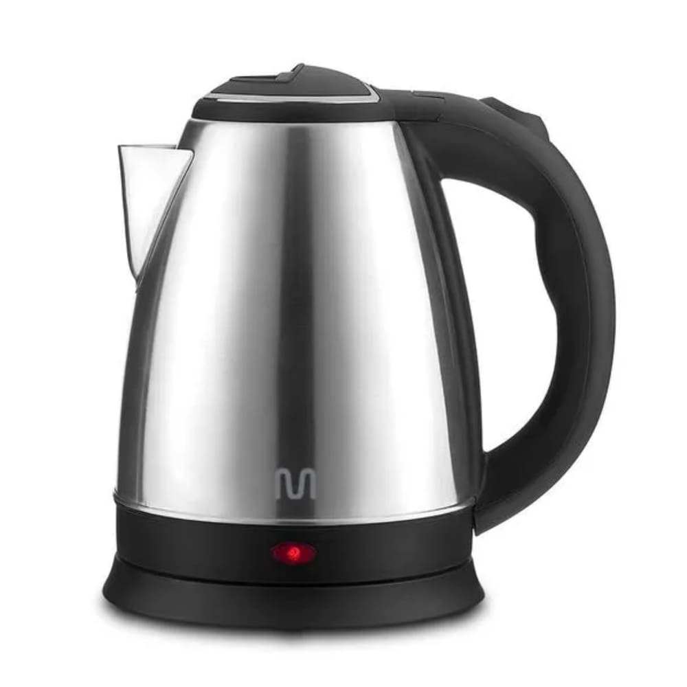 Chaleira Elétrica Inox Cinza e Preta 1.8L 127V 1150W Multi - GO025