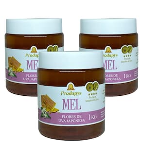 Mel Flores de Uva Japonesa 1kg Kit com 3