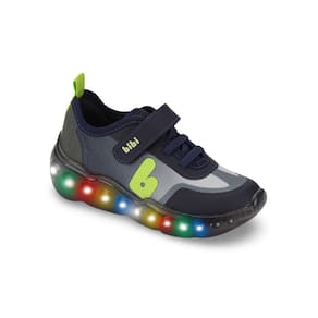 Tênis Infantil de Luz Menino Bibi Roller Celebration 3.0 Marinho Neon
