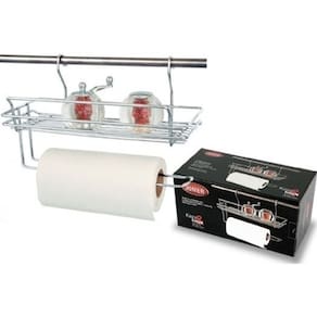 Porta Utensílios C/ Porta Papel Toalha Inox Jomer Cód. 3030