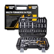 Jogo Soquete 1/4 - 1/2  94 Peças CR-V Fasterr - FST002