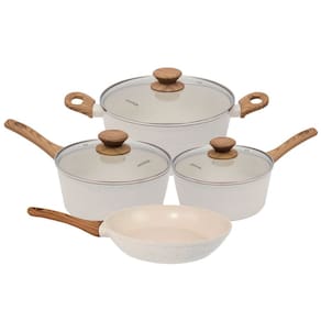 Conjunto de Panelas Indução Revestimento Cerâmica Style Cook Mármol 4 Peças - Mimo Style