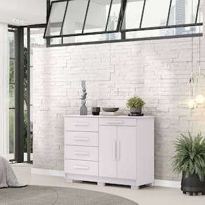 Cômoda Sirius Branco - Vila Rica Móveis