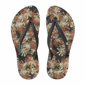 Chinelo Kenner Ibiza Plump Feminino - Preto e Marrom
