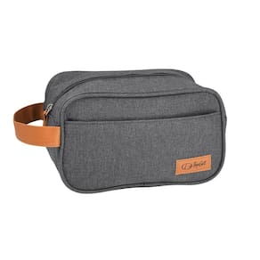 Necessaire Com Bolso Frontal Alfa Topget - Cinza Escuro