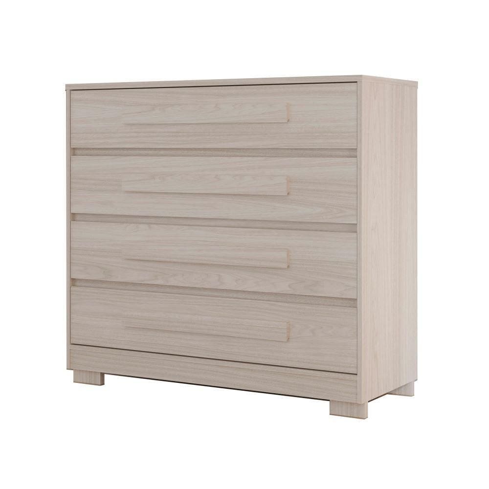 Cômoda Grande com 4 Gavetas MDF Vanilla Miray Shop Jm
