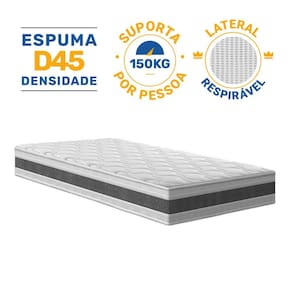 Colchão de Espuma D45 Double Face Air Pro Força Anjos Solteiro 88cm