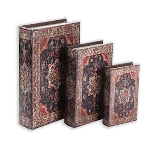 Kit 3 Livro Camuflado Book Cofre Decorativo Fake Porta Joias Documentos Caixa Organizador