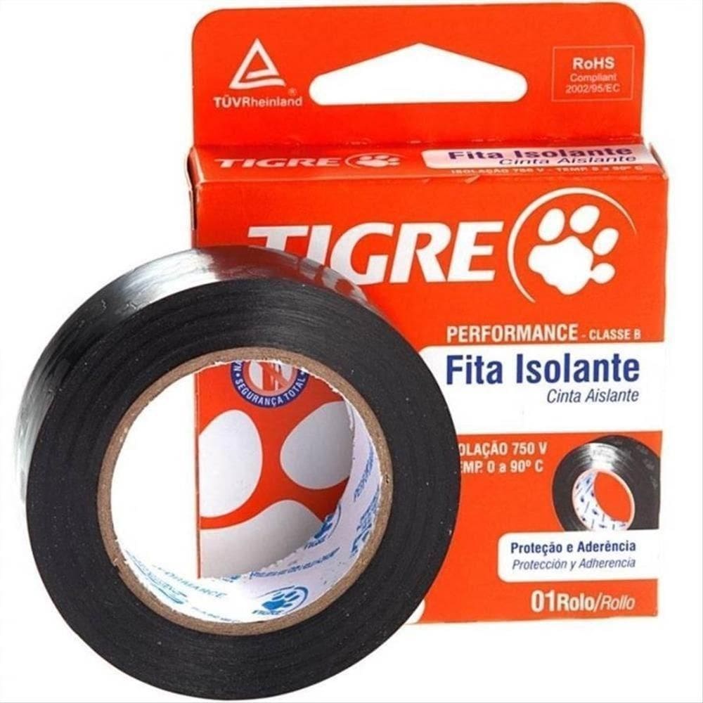 Fita Isolante Performace Tigre 19mm X 20m