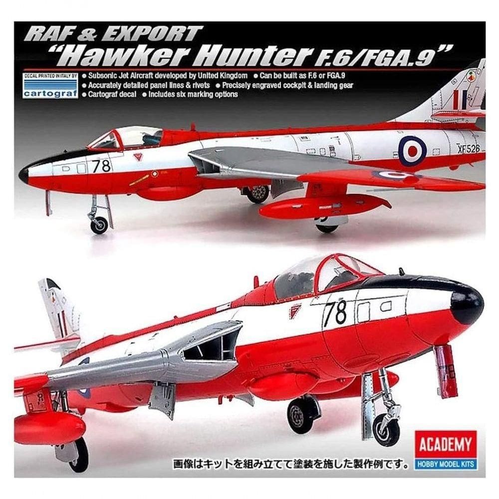 Academy 12312 Kit Modelo 1:48 Hawker Hunter F.6-fga.9 Raf & Export
