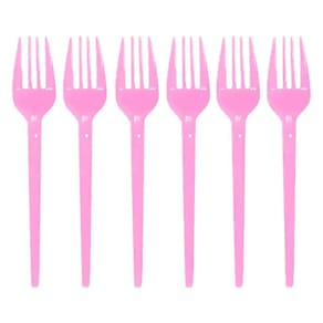 Garfinho Descartável Rosa Para Festas - 50 Unidades