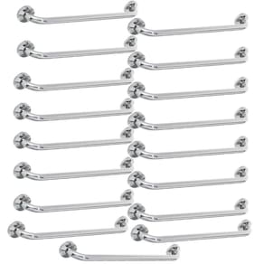 Barra Alça Apoio 50cm Kit 17 Uni Inox Idoso Pcd Cadeirante Acessibilidade Banheiro Box Segurança Suporte Evita Acidente