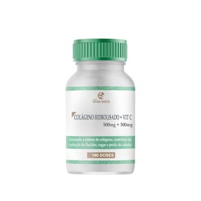 Colageno Hidrolisado 500Mg Vitamina C 300Mg 180 Capsulas