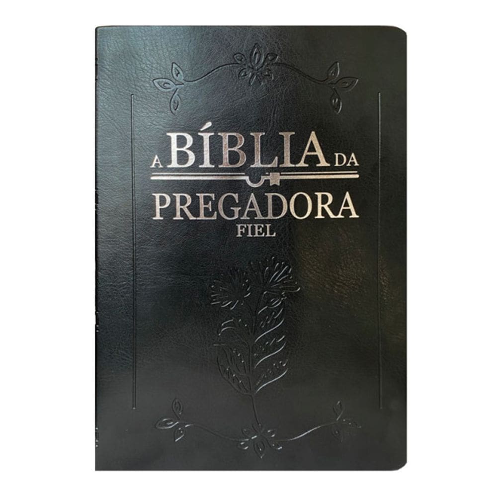 Bíblia da Pregadora Fiel ARC Almeida Revista Corrigida páginas coloridas Capa Preta