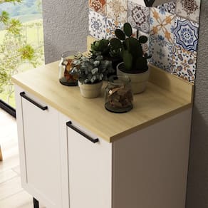 Tampo para Balcão 80cm 100% Mdf 80cm Carvalho Tropical
