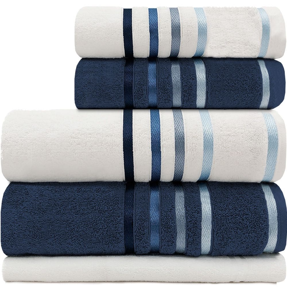 Jogo de toalhas Banhão Gigante Karsten Lumina 5 Peças - Fio Penteado - Emcompre