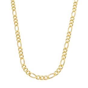 Corrente Dourada Masculina Elo 3 Por 1 - 5Mm
