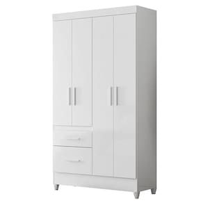 Guarda Roupa Infantil Madri 4 Portas Branco Flex - Moval