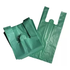 Sacola Verde Reciclada 30x40 com Aprox. 1Kg