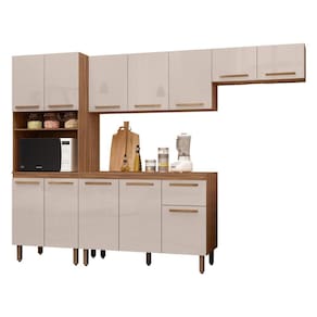 Armário de Cozinha Completo Pop 1 Forno 12 Portas 1 Gaveta