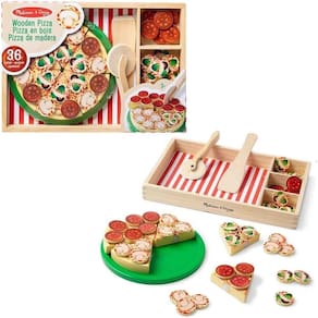 Comidinha De Brinquedo Madeira Festa Da Pizza Melissa & Doug
