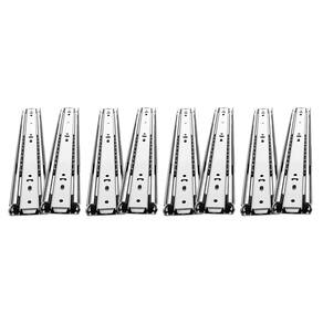 Kit 8 Corrediças Gaveta Telescópica Light 45Cm Com Parafusos