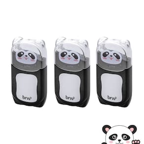 Kit 03 Corretivos em Fita Soul Pandinha 5mmx6m Zoo BRW | Ursinho | Panda | Fofo | Divertido