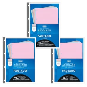 Kit 03 Refil Caderno Argolado Fichário Tiliflex Universitário (Colorido) 80 Folhas 90g/m² Tilibra