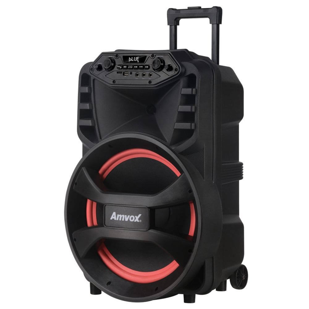 Caixa de som 880W Amvox ACA880 Vegas Led BT Bateria Bivolt