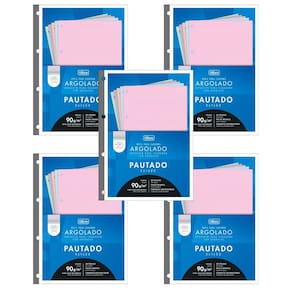 Kit 05 Refil Caderno Argolado Fichário Tiliflex Universitário (Colorido) 80 Folhas 90g/m² Tilibra