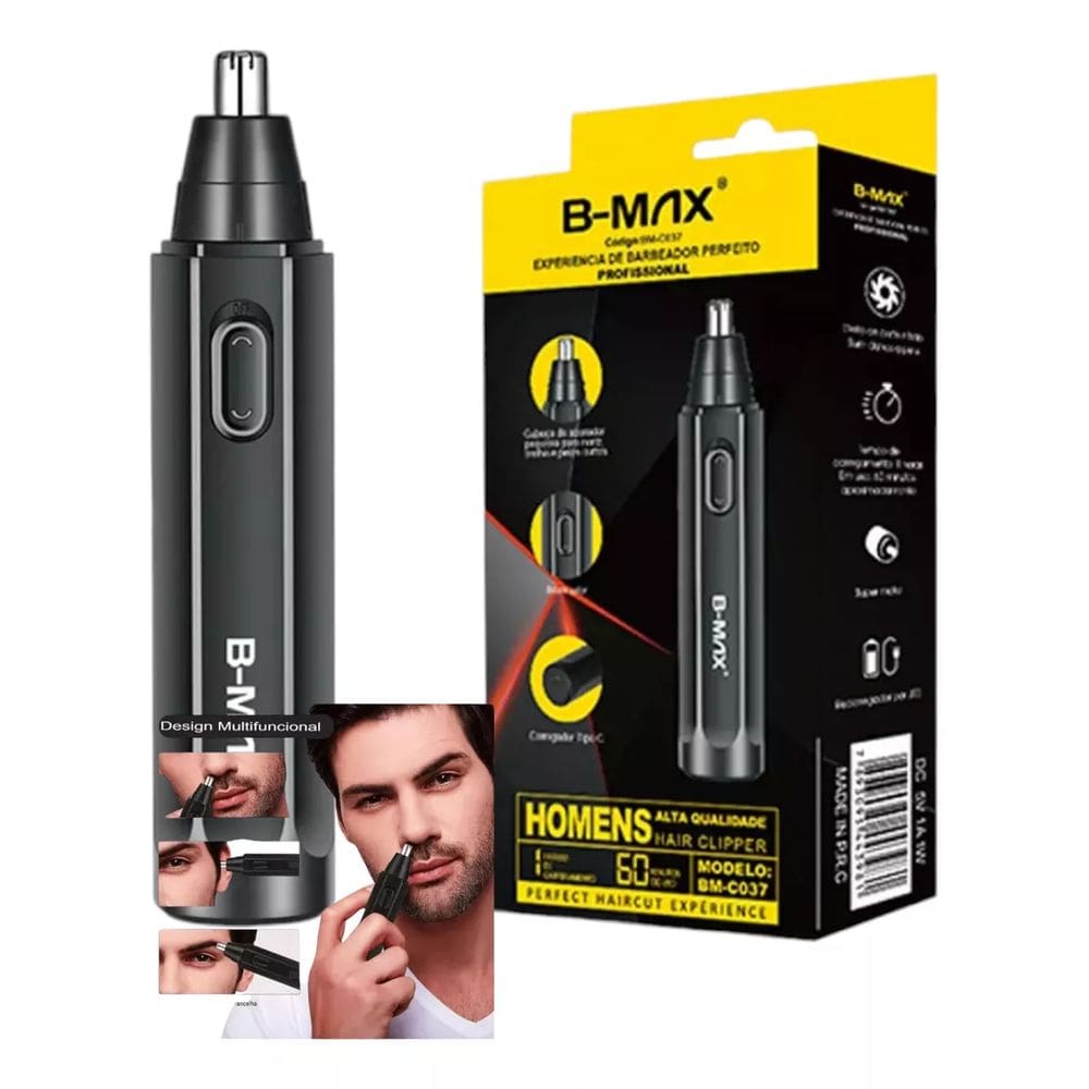 Máquina Aparador De Pêlos Do Nariz Ouvido Sobrancelha Pro - B-MAX
