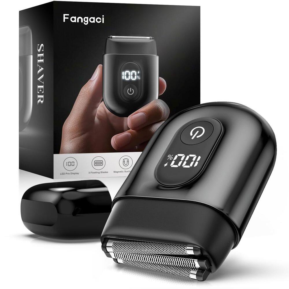Máquina de barbear elétrica Fangaci Mini, máquina de barbear elétrica, IPX7, à prova d`água
