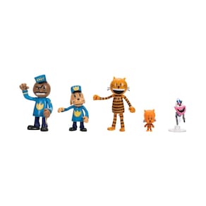 Conjunto de bonecos de ação Dog Man Movie com bonecos de 2,5 polegadas