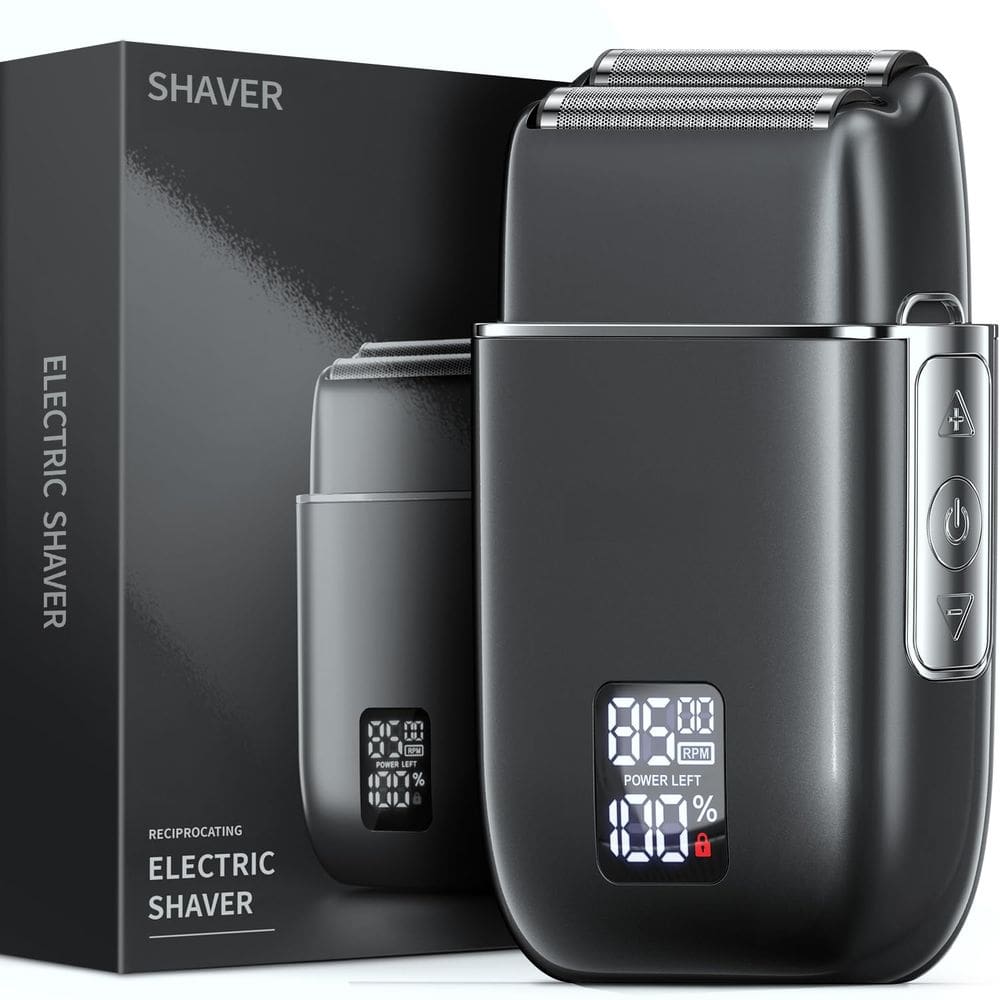Barbeador elétrico Electric Razor Emochies para homens cinza