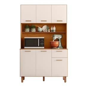 Cozinha Compacta 6P 1G 110 cm Livi Freijo Off White PLN