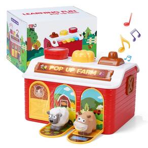 Brinquedo musical pop up para bebês STAPAW com piano de 6 a 12 meses