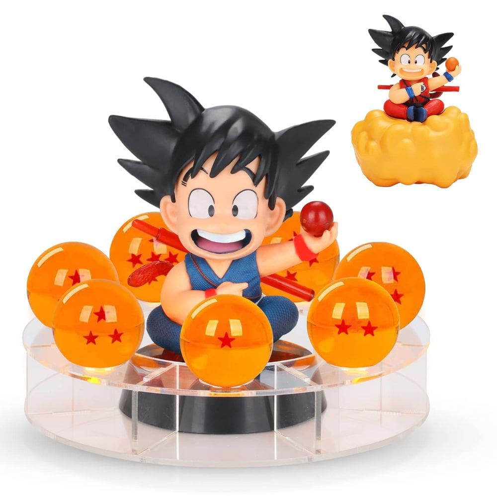 Figura de ação Lenporl DBZ Dragon Ball Son Goku com estrelas de cristal
