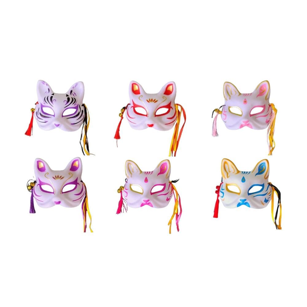 Máscara Raposa Gato Japonesa Anime Cosplay Halloween Festa