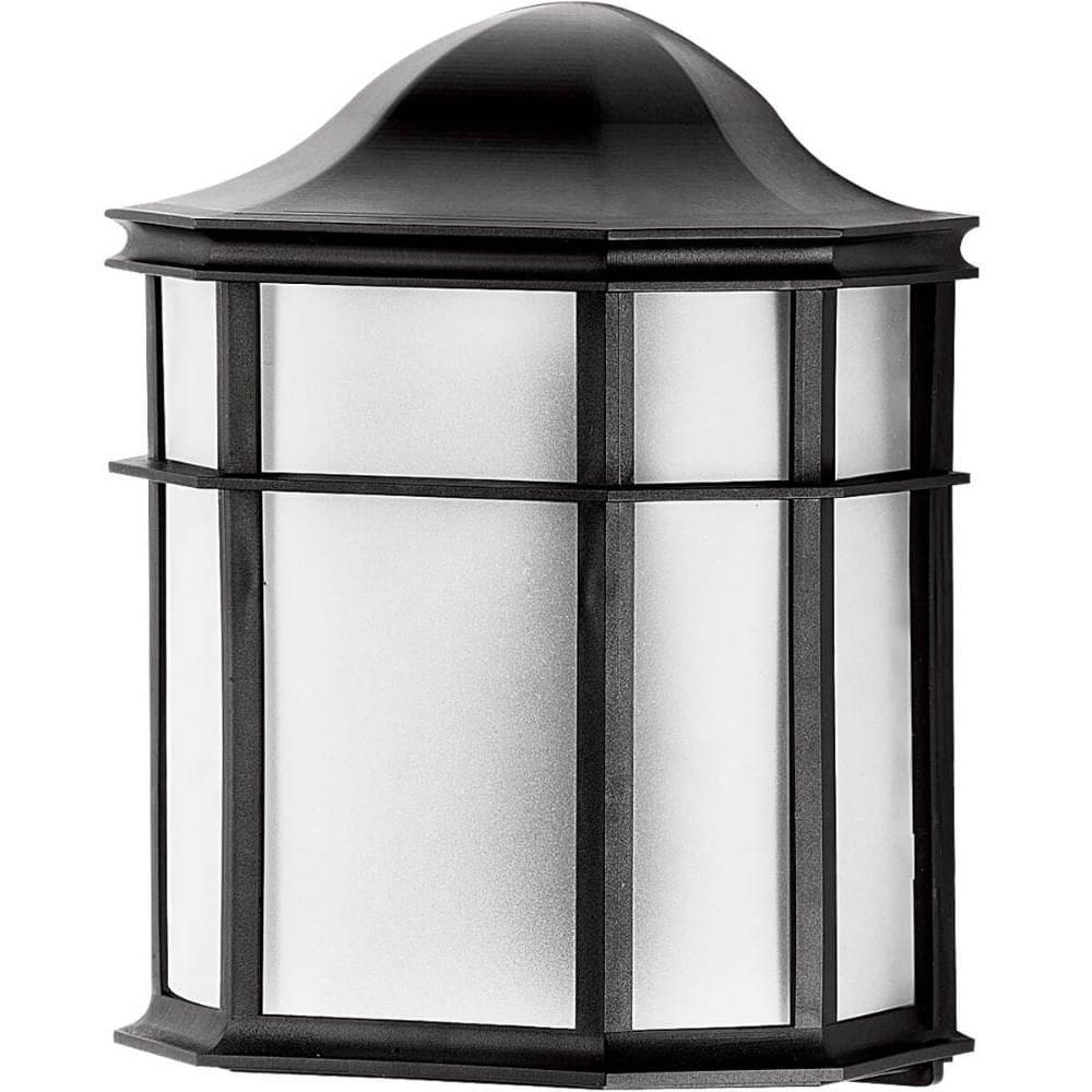Arandela Externa Preta Lente Fosca Luminária de Parede Linha