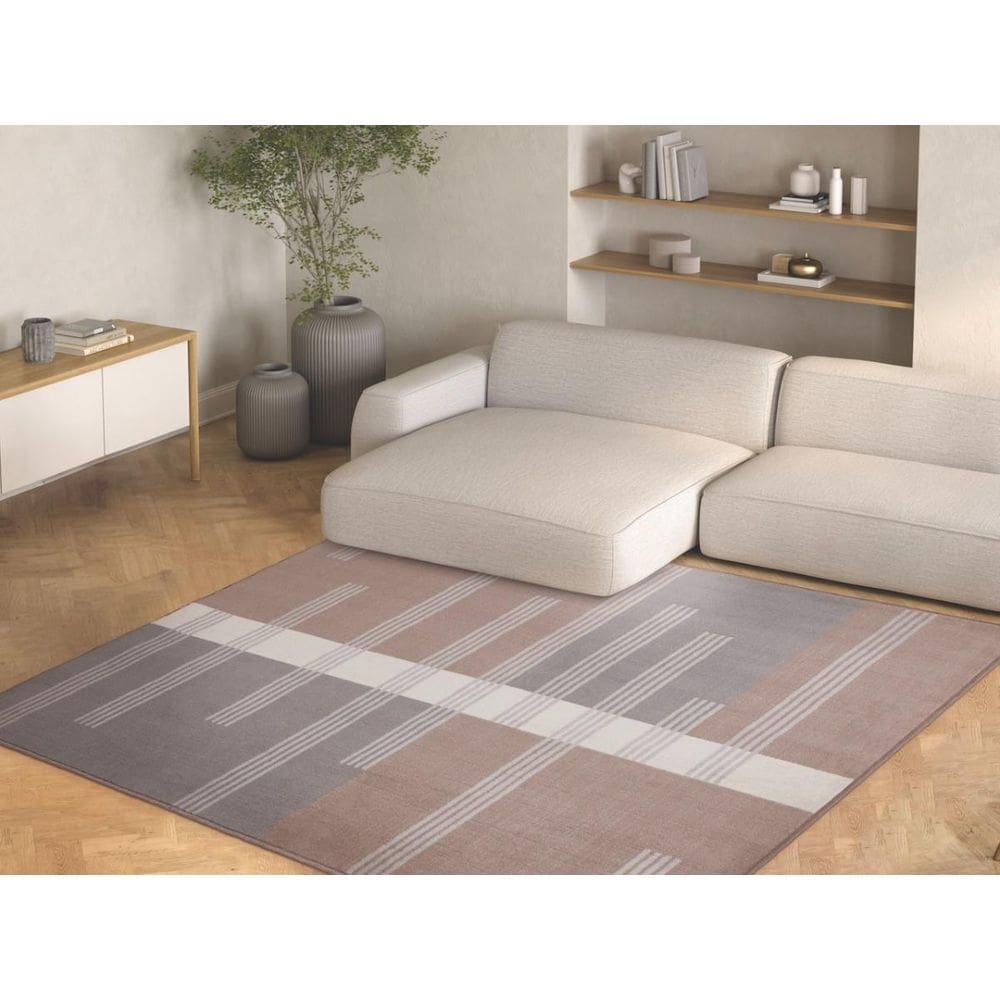 Tapete Sala 100X150 Cm Renaissance Liberia 35 Taupe Quadros