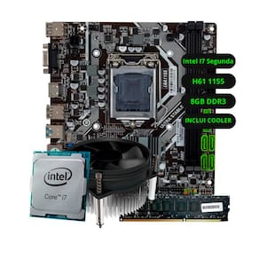 Kit Upgrade Intel Core I7 Segunda H61 Ram 8GB DDR3