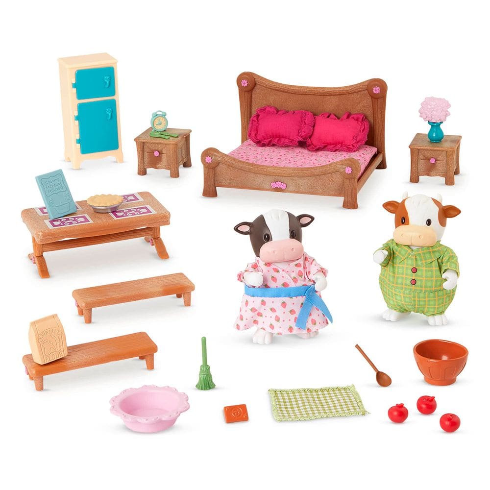 Conjunto de jogos Li`l Woodzeez Bedroom & Dining com 2 personagens (3 ou mais)